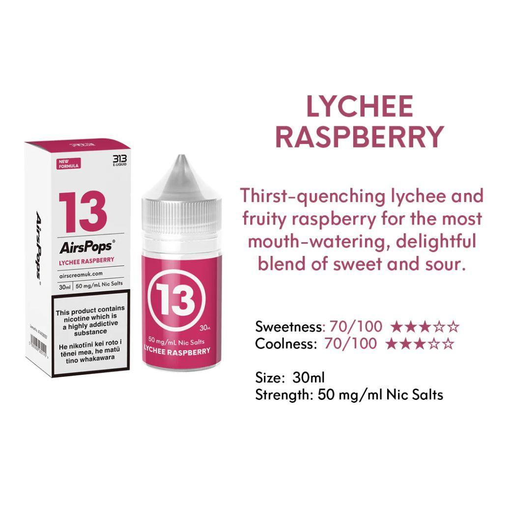 AIRSCREAM Airspops Salts | Lychee Raspberry - Vape Express