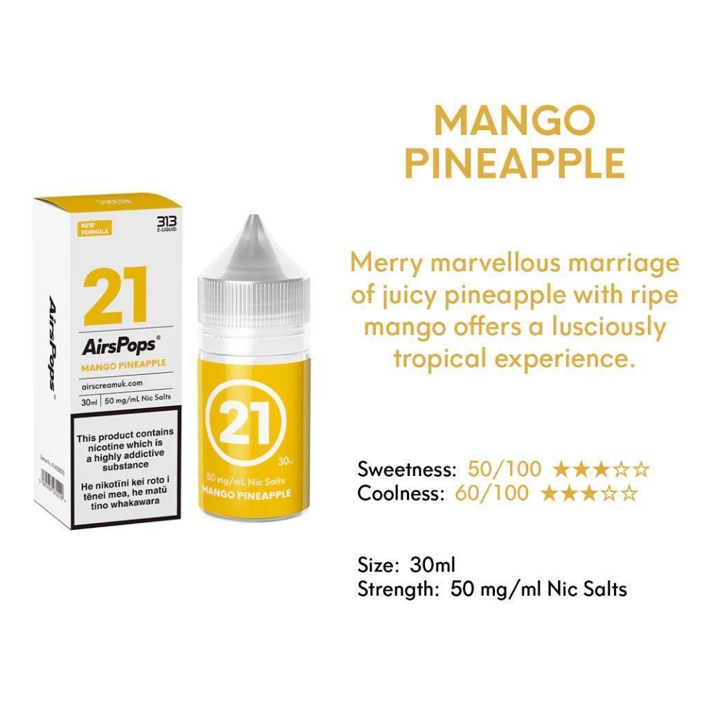 AIRSCREAM Airspops Salts | Mango Pineapple - Vape Express