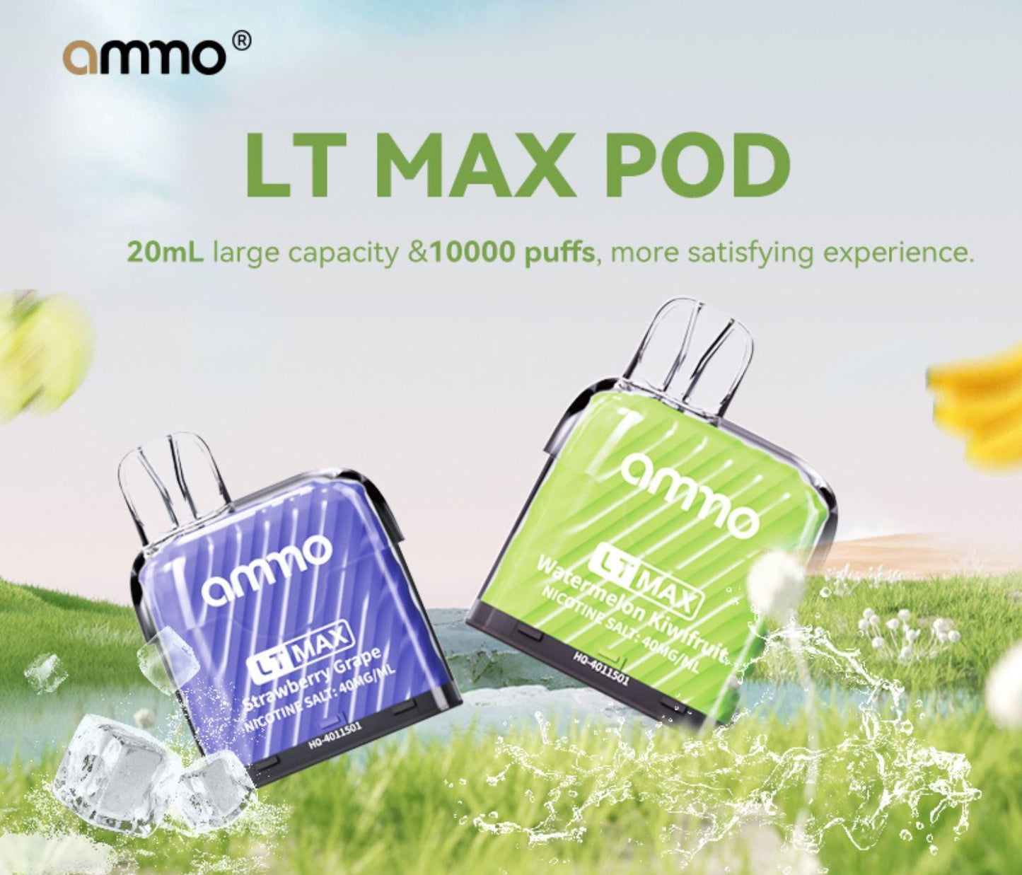 AMMO LT Max | 10000 Puffs | Prefilled Replacement Pod - Vape Express