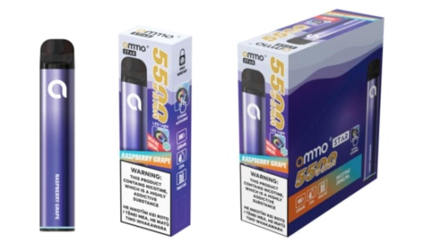 AMMO | Star | 5500 Puffs | Single Use Disposable Vape - Vape Express