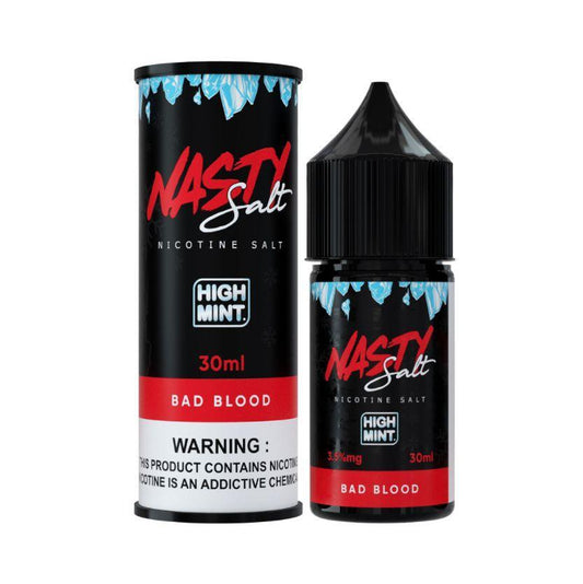 Bad Blood [High Mint] (Blackcurrant Ice) Nic Salts by NASTY Juice - Vape Express