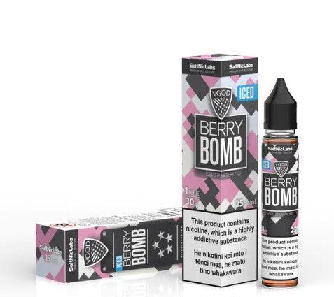 Berry Bomb Ice (Strawberry Ice) by VGOD SaltNic - Vape Express