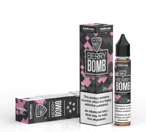 Berry (Strawberry) Bomb by VGOD SaltNic - Vape Express