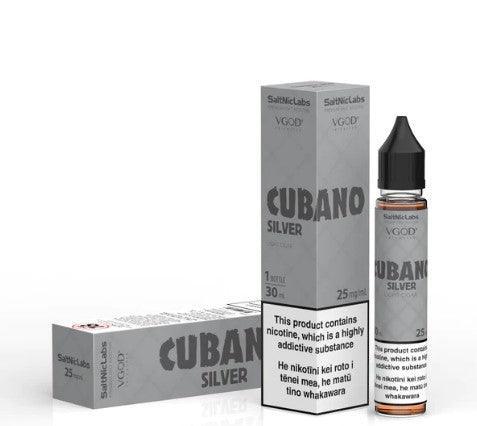 Cubano (Cigar Light) Tobacco Silver by VGOD SaltNic - Vape Express