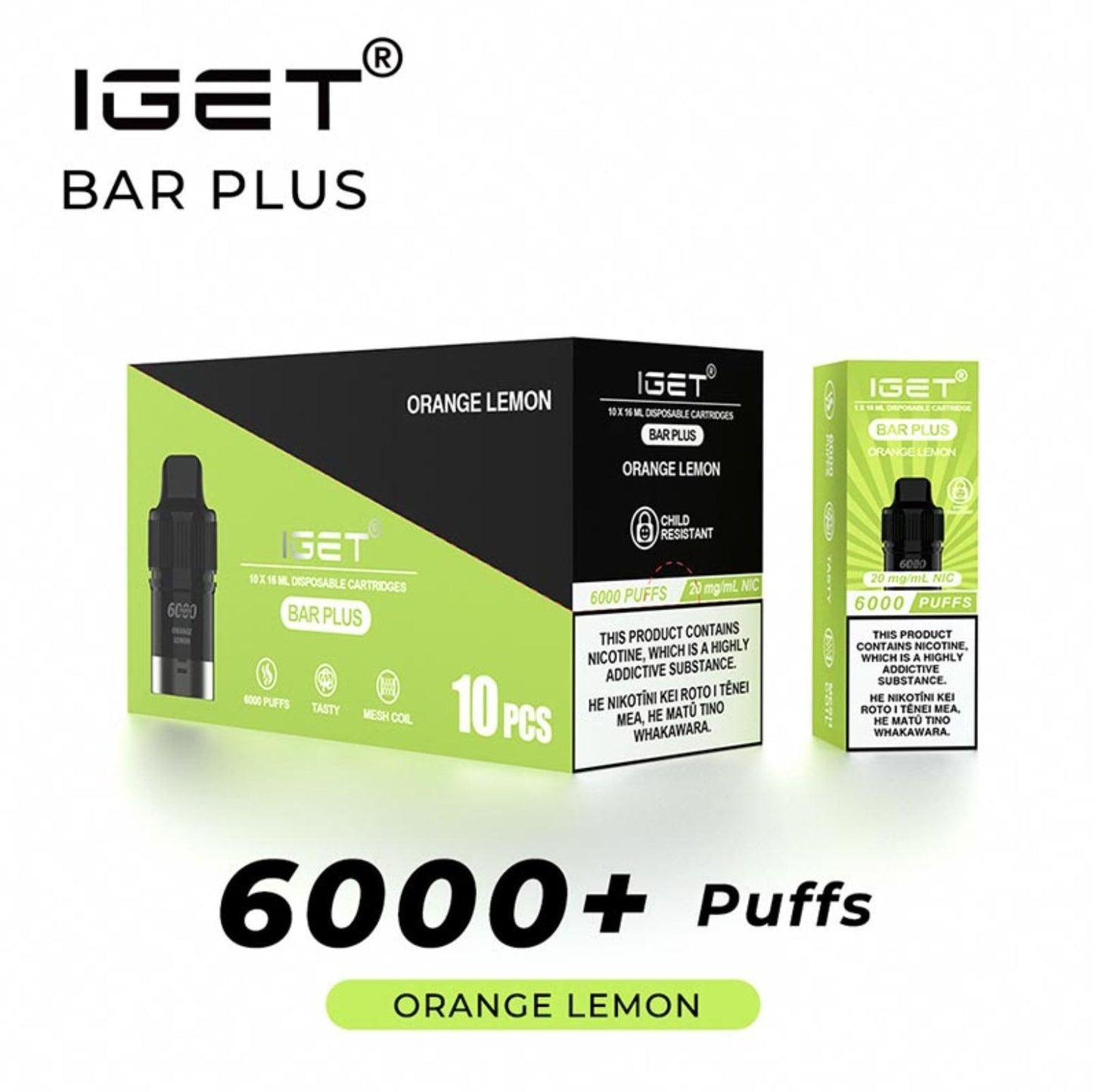 IGET Bar Plus | 6000 Puffs | Prefilled Replacement Pod - Vape Express