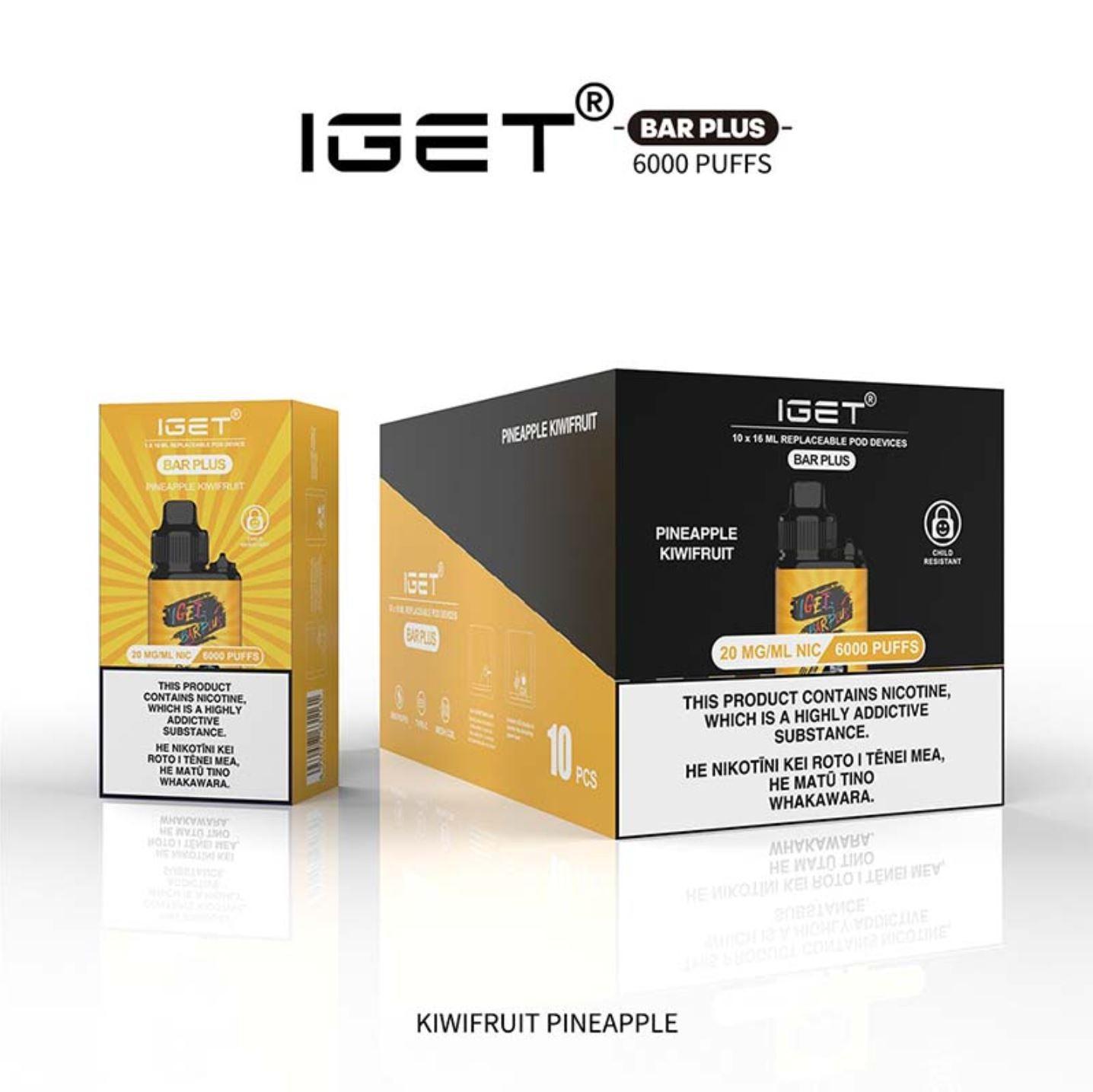 IGET Bar Plus v2.0 | 6000 Puffs | Prefilled Pod Vape Kit - Vape Express