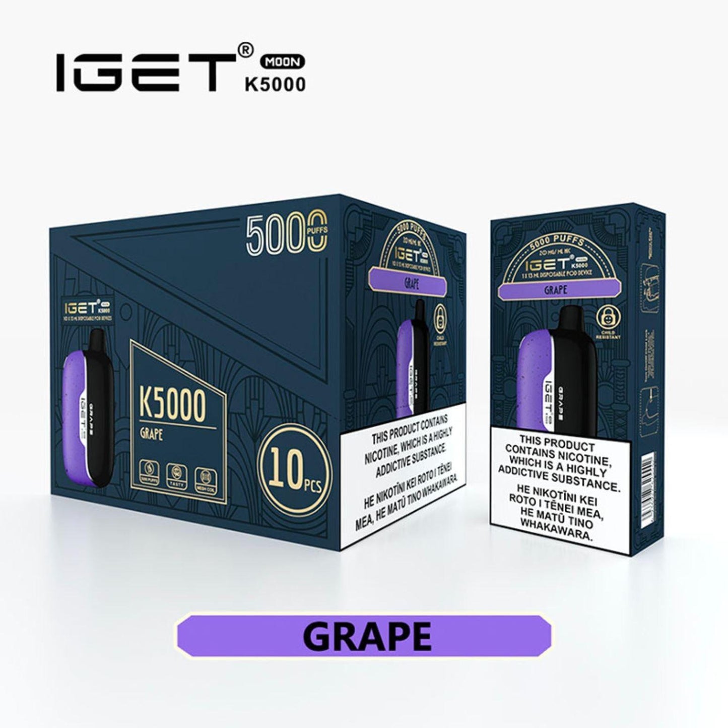 IGET Moon | 5000 Puffs | Single Use Disposable Vape - Vape Express