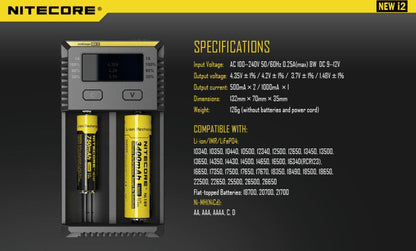 NiteCore i2 Charger | NEW EDITION - Vape Express