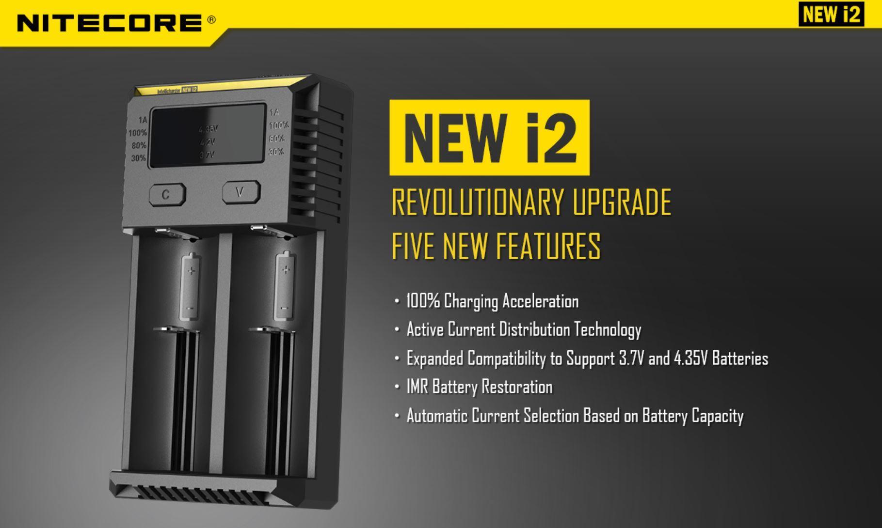 NiteCore i2 Charger | NEW EDITION - Vape Express