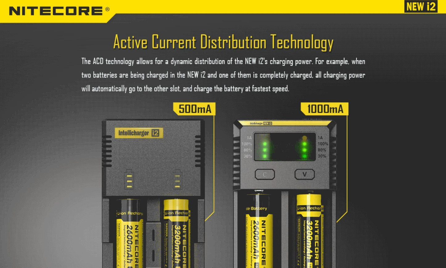 NiteCore i2 Charger | NEW EDITION - Vape Express