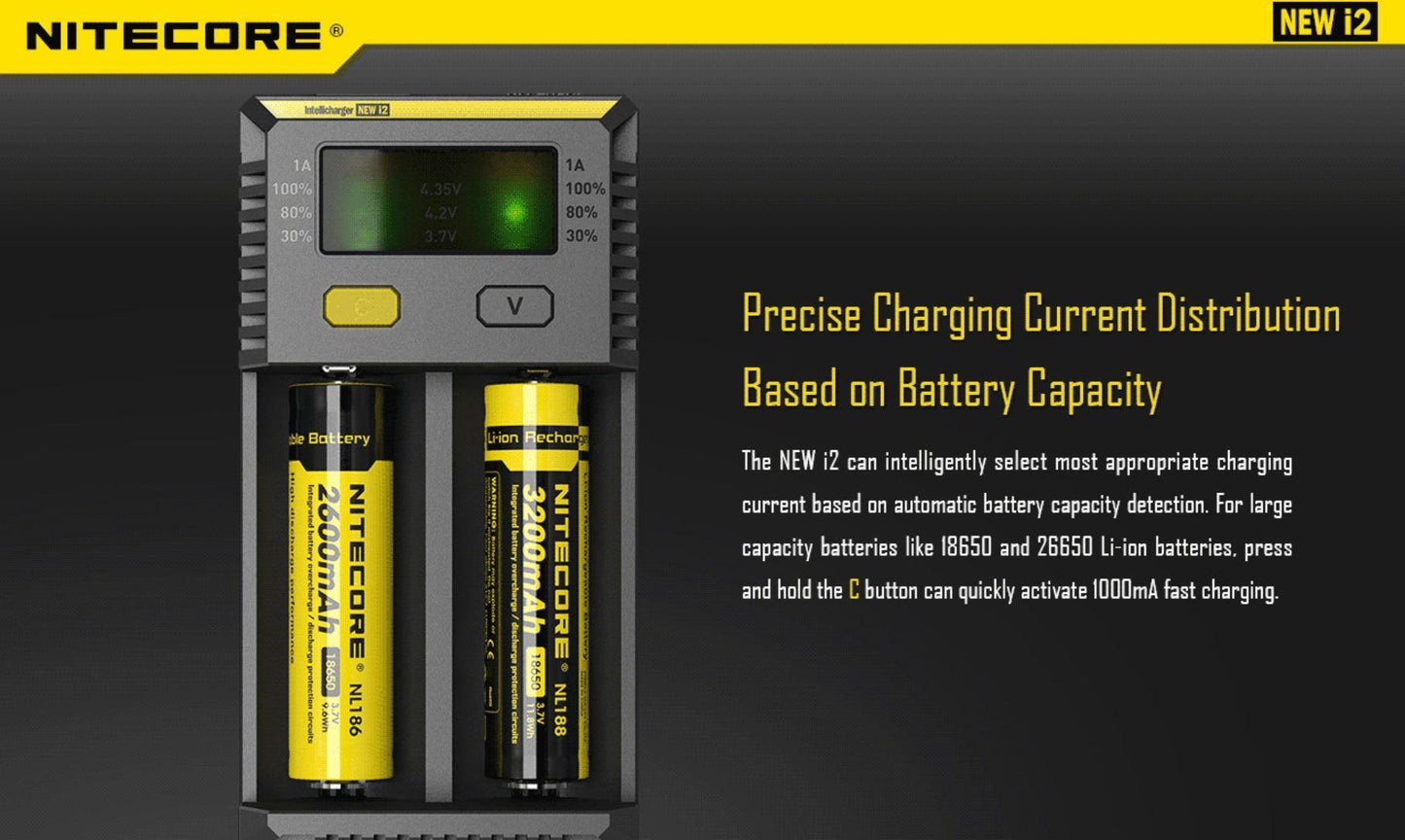 NiteCore i2 Charger | NEW EDITION - Vape Express