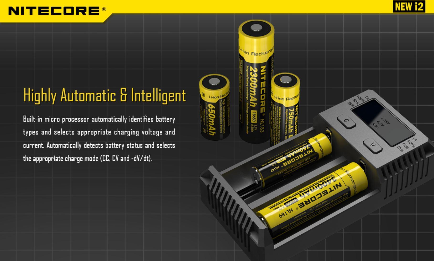 NiteCore i2 Charger | NEW EDITION - Vape Express