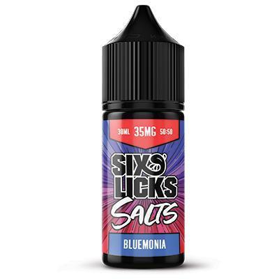 SIX LICKS Salts | Bluemonia (Blue Raspberry Ice) - Vape Express