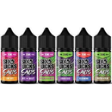 SIX LICKS Salts | Bluemonia (Blue Raspberry Ice) - Vape Express