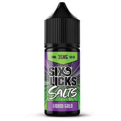 SIX LICKS Salts | Liquid Gold (Blackberry Apple Raspberry) - Vape Express