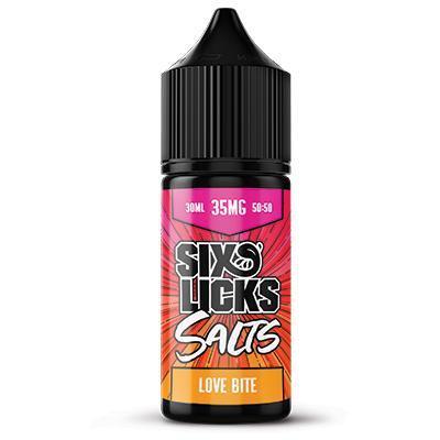 SIX LICKS Salts | Love Bite (Blood Orange Grapefruit) - Vape Express