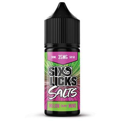 SIX LICKS Salts | Melon on My Mind (Honeydew Melon Watermelon Ice) - Vape Express