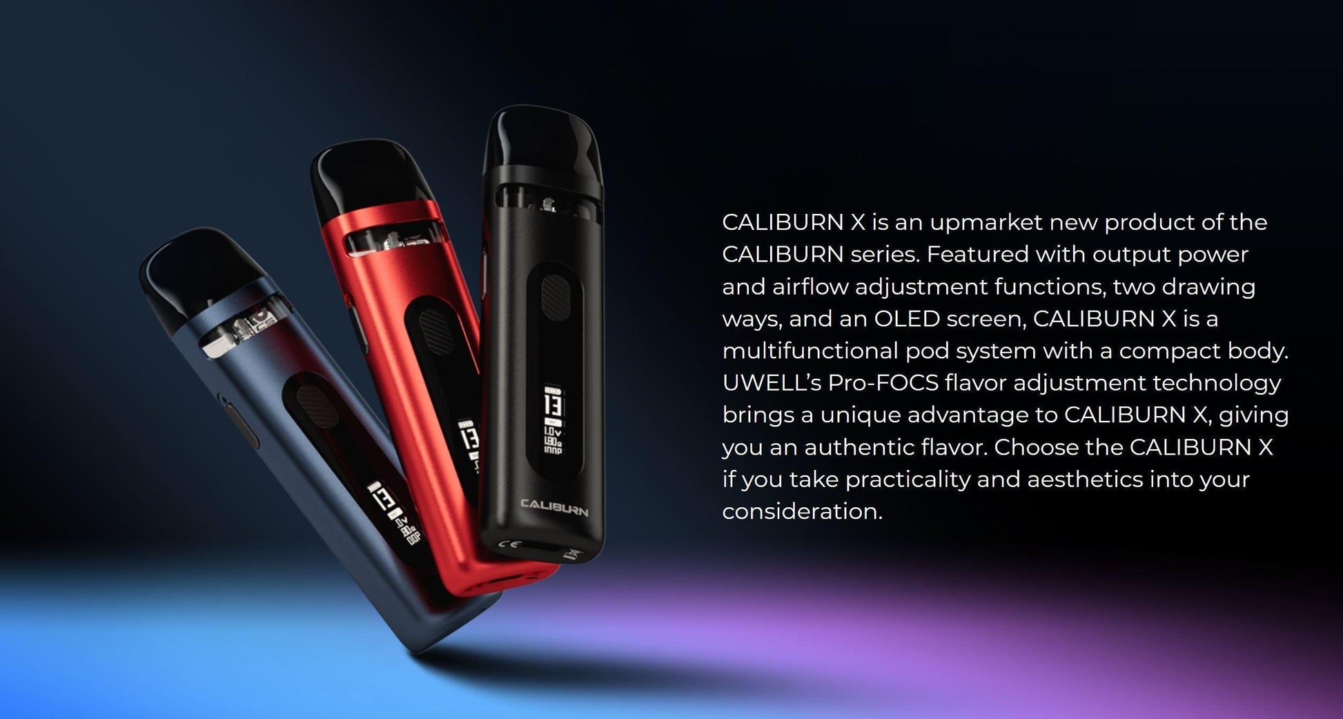 Uwell Caliburn X Pod Kit - Vape Express