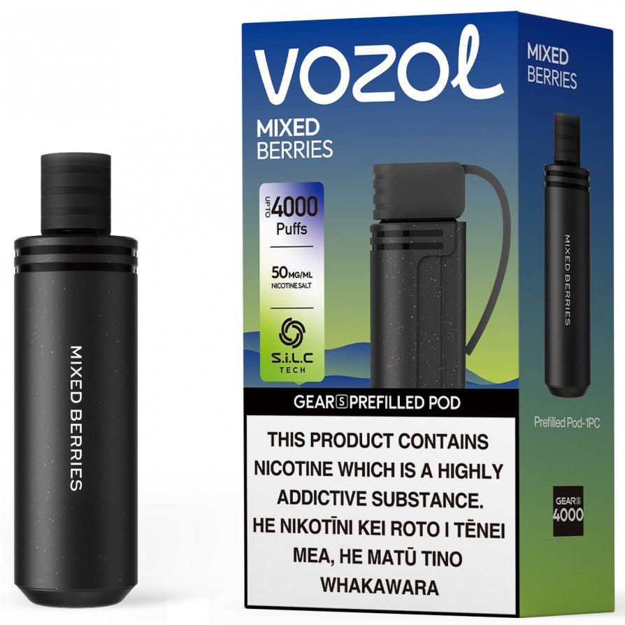 Vozol Gear S | 4000 Puffs | Prefilled Replacement Pod