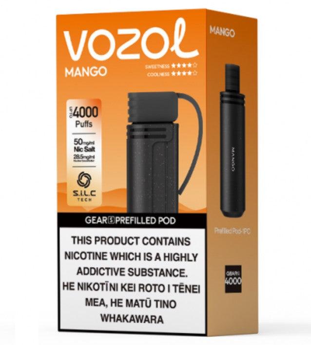 Vozol Gear S | 4000 Puffs | Prefilled Replacement Pod