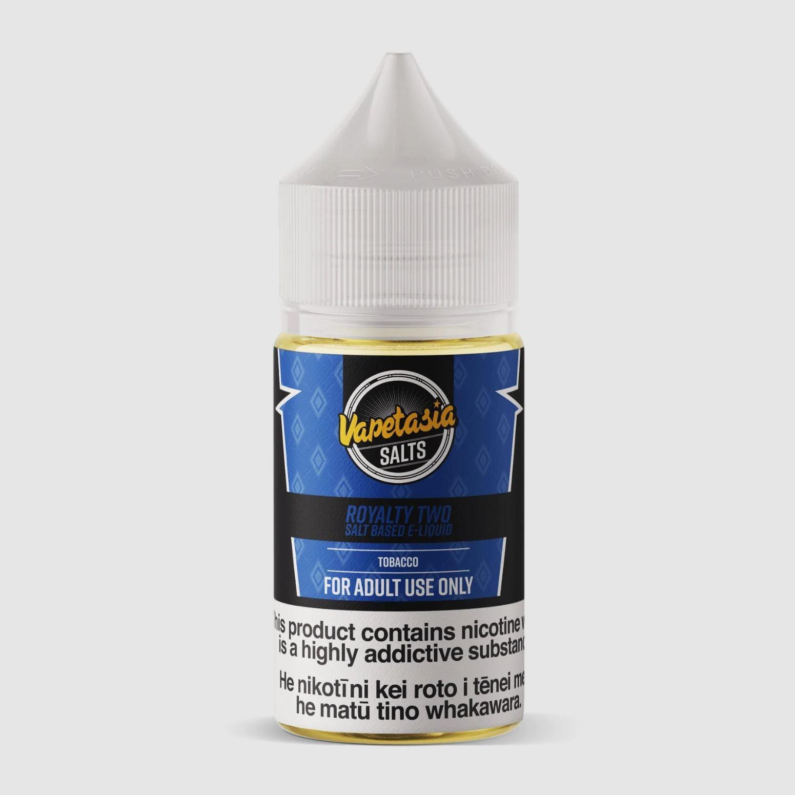 VAPETASIA Salts | Vanilla Tobacco (Royalty II) - Vape Express