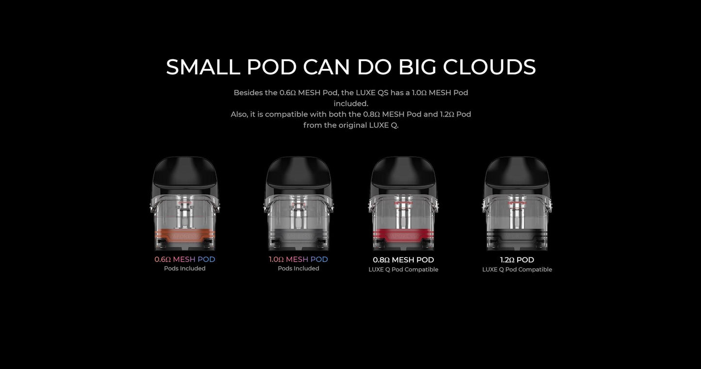 Vaporesso LUXE QS Refillable Pod Kit - Vape Express