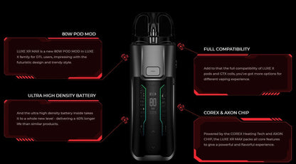 Vaporesso Luxe XR Max Pod Mod Kit - Vape Express