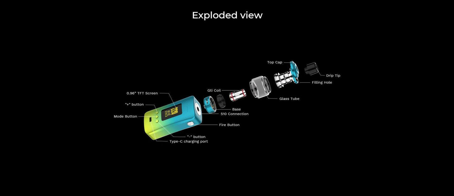 Vaporesso | Gen 200 | 220W Mod Kit - Vape Express