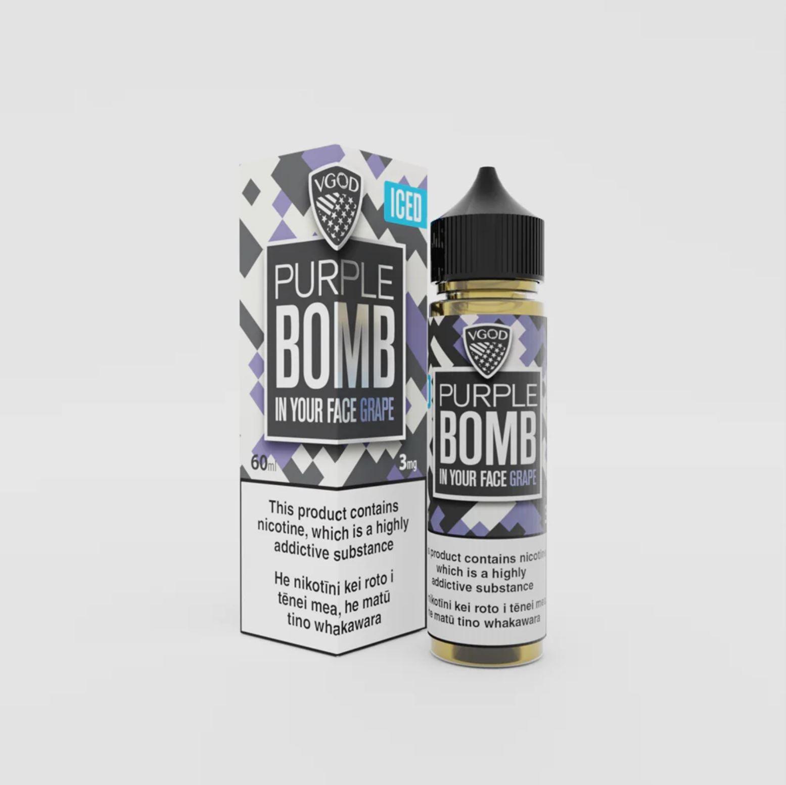 VGOD Iced Purple Bomb (Grape Ice) eJuice - Vape Express