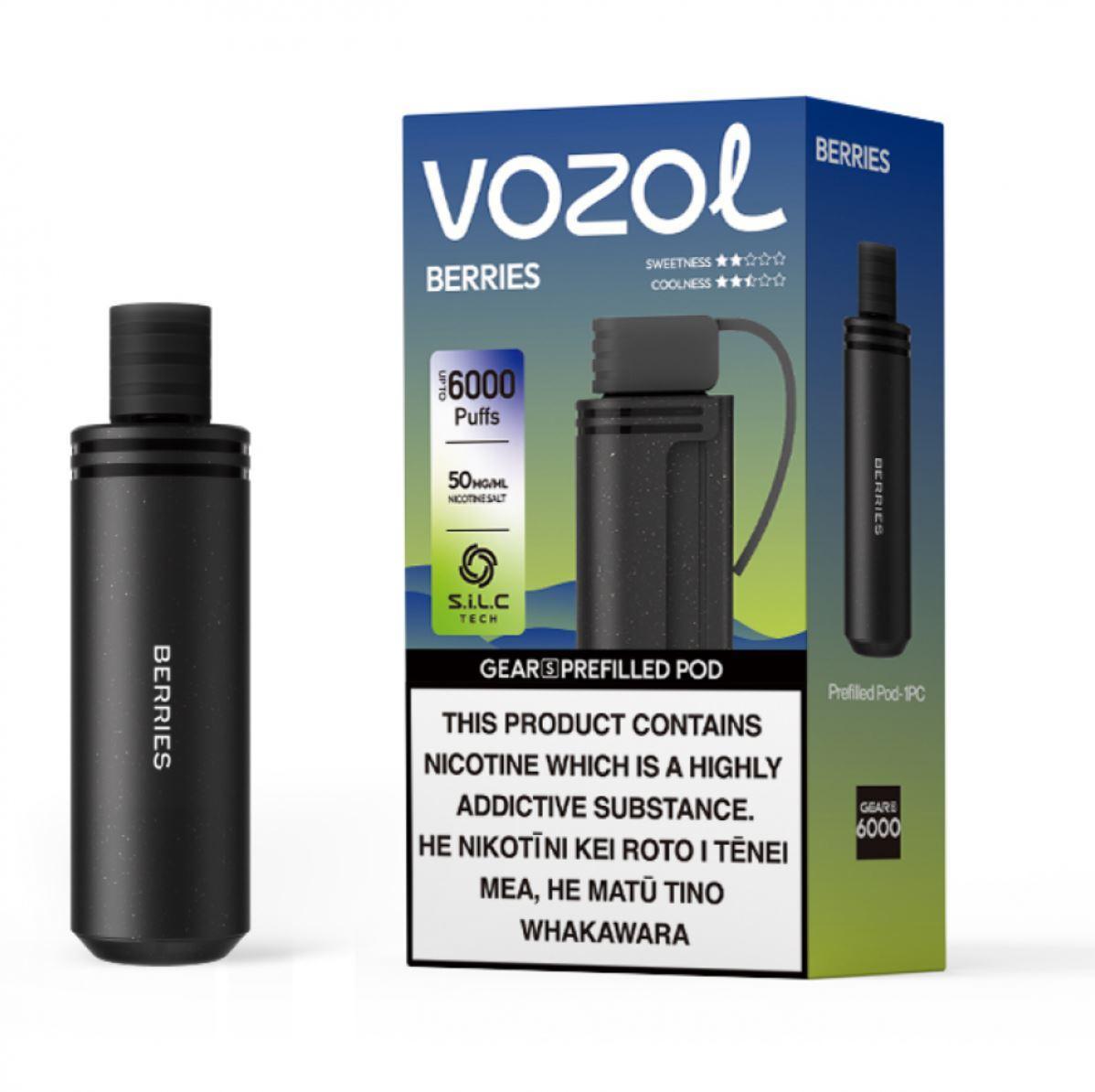 Vozol Gear S | 6000 Puffs | Prefilled Replacement Pod - Vape Express