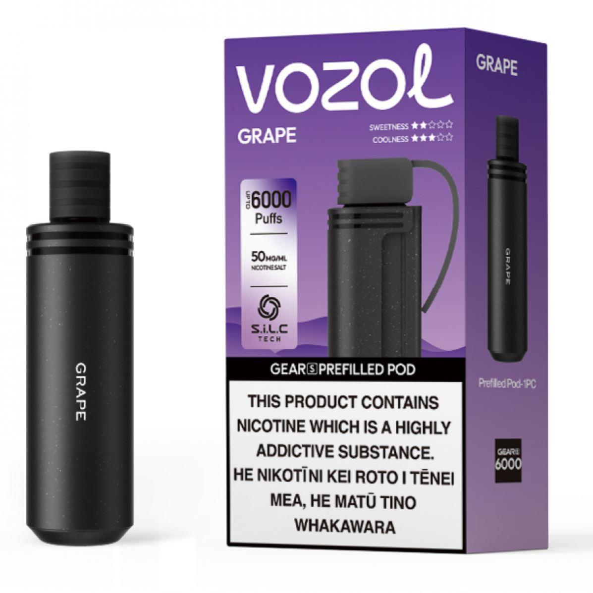 Vozol Gear S | 6000 Puffs | Prefilled Replacement Pod - Vape Express