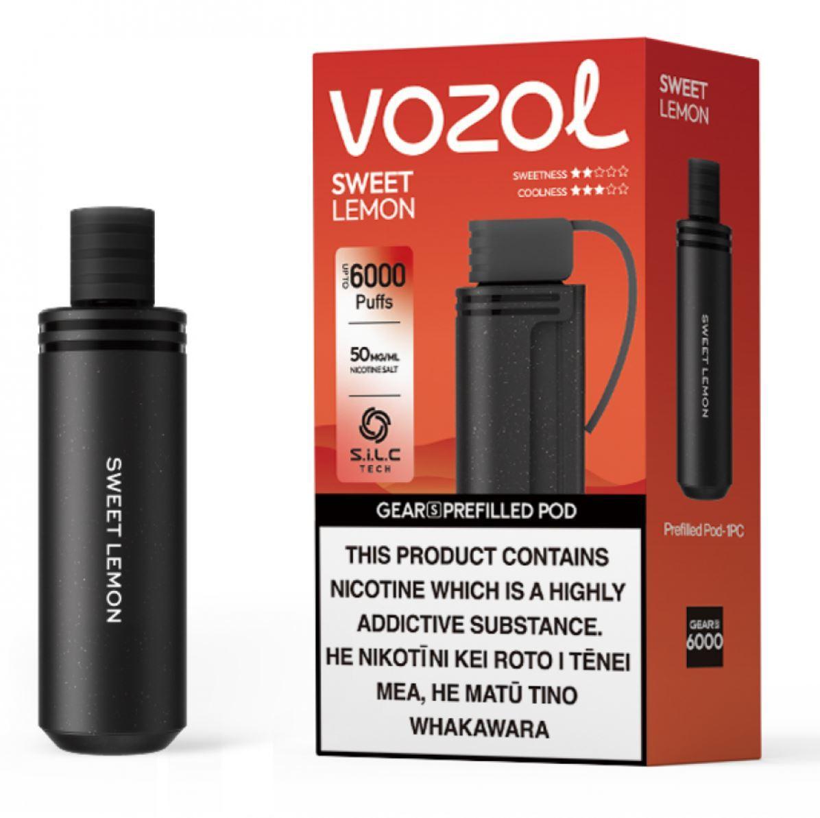 Vozol Gear S | 6000 Puffs | Prefilled Replacement Pod - Vape Express