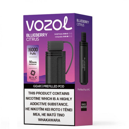 Vozol Gear S | 6000 Puffs | Prefilled Replacement Pod - Vape Express