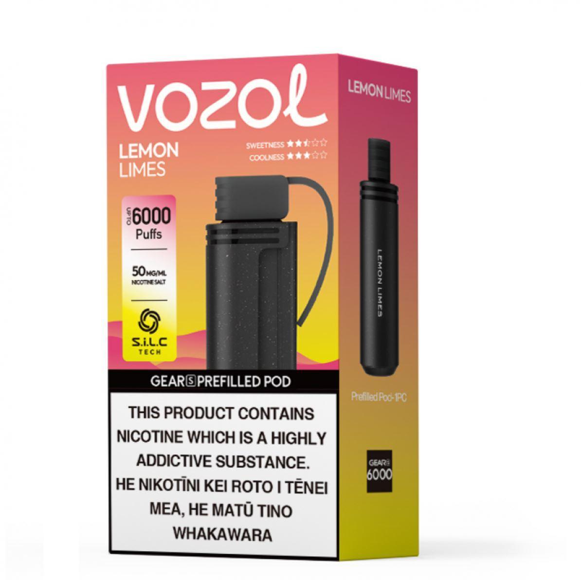 Vozol Gear S | 6000 Puffs | Prefilled Replacement Pod - Vape Express