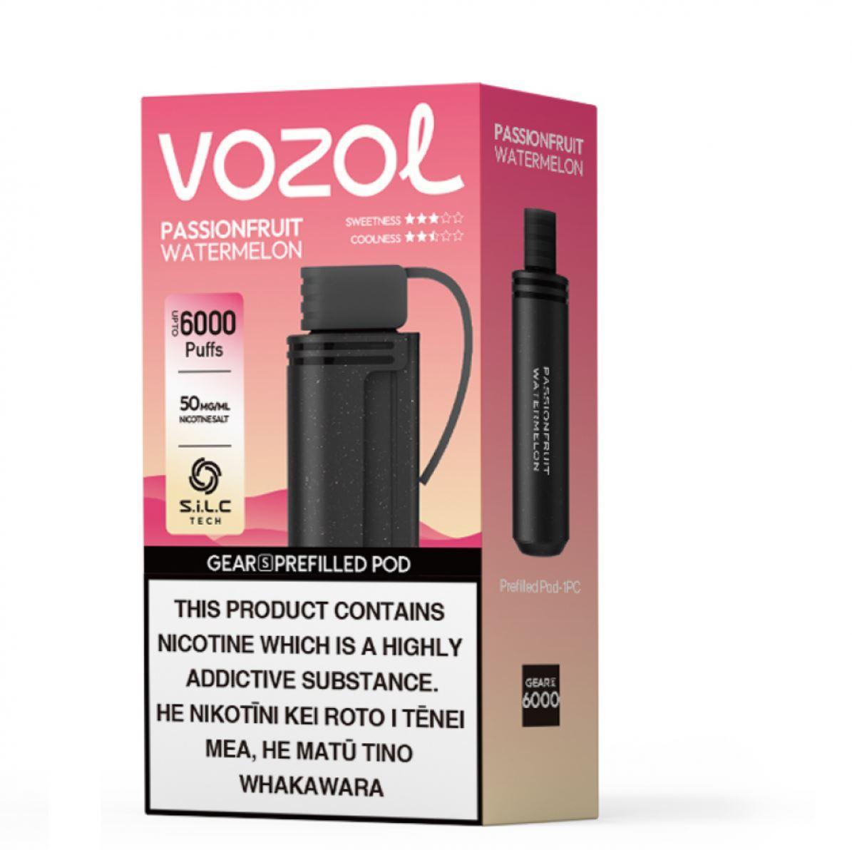 Vozol Gear S | 6000 Puffs | Prefilled Replacement Pod - Vape Express