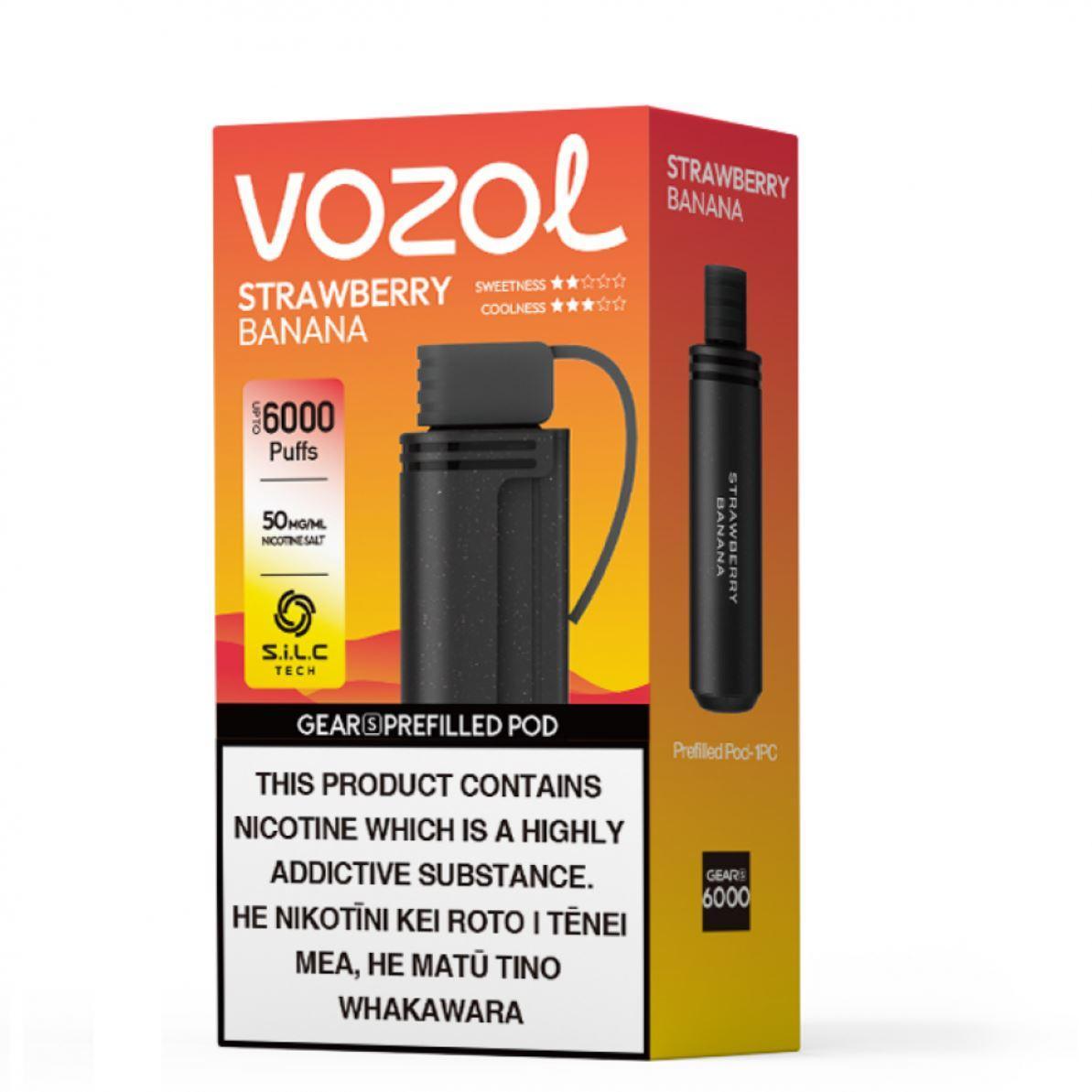 Vozol Gear S | 6000 Puffs | Prefilled Replacement Pod - Vape Express