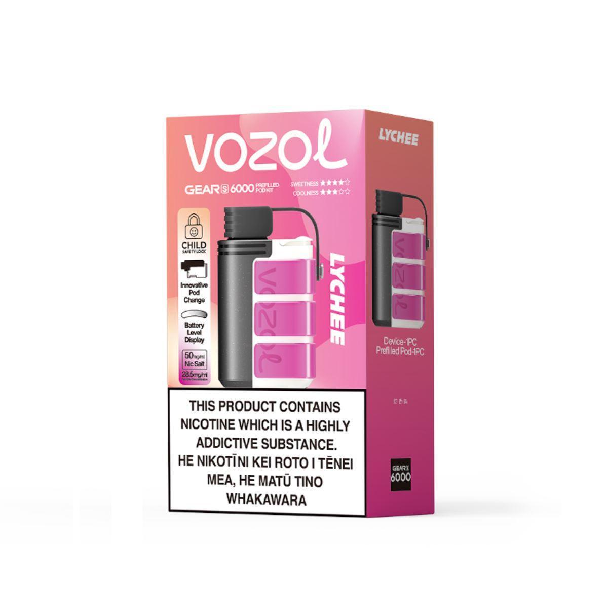 Vozol Gear S | 6000 Puffs | Prefilled Replacement Pod - Vape Express