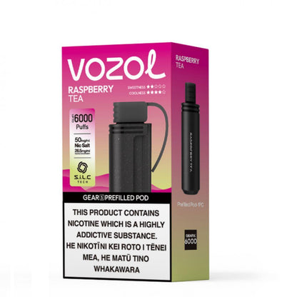 Vozol Gear S | 6000 Puffs | Prefilled Replacement Pod - Vape Express