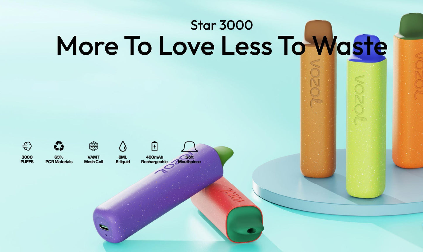 Vozol Star | 3000 Puffs | Disposable Vape - Vape Express